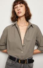 Moda Operandi Nili Lotan Yorke Oversized Cotton Poplin Shirt