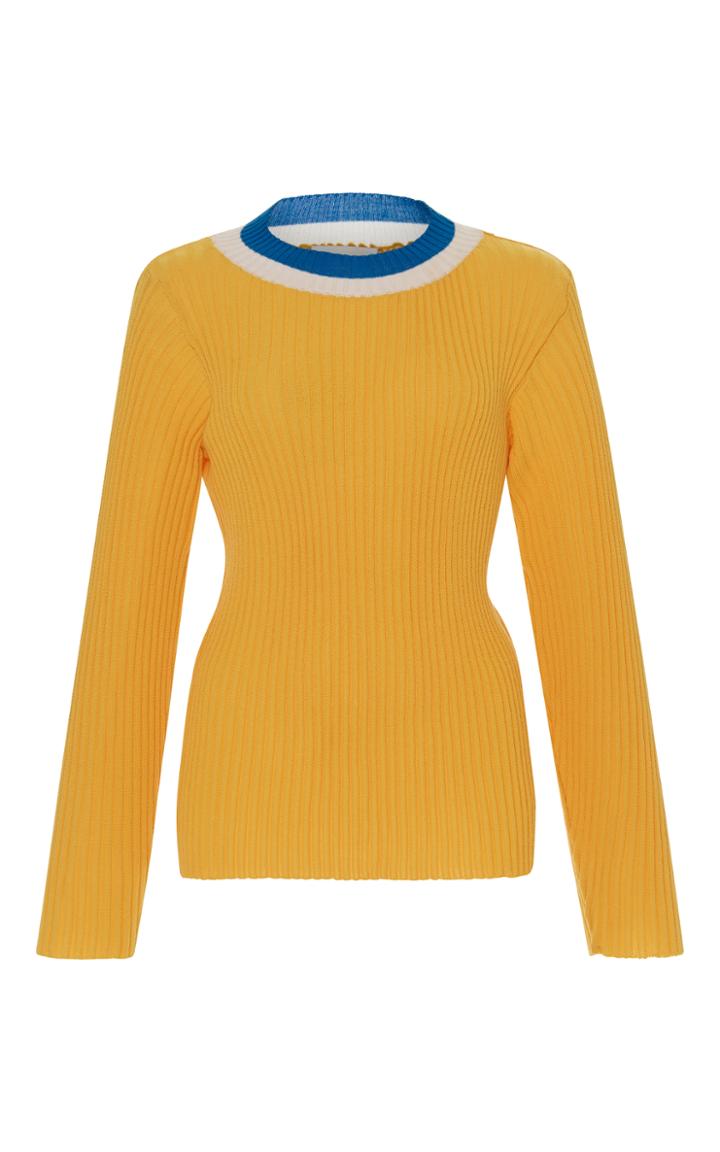 Parden's Farah Yellow Wool Sweater