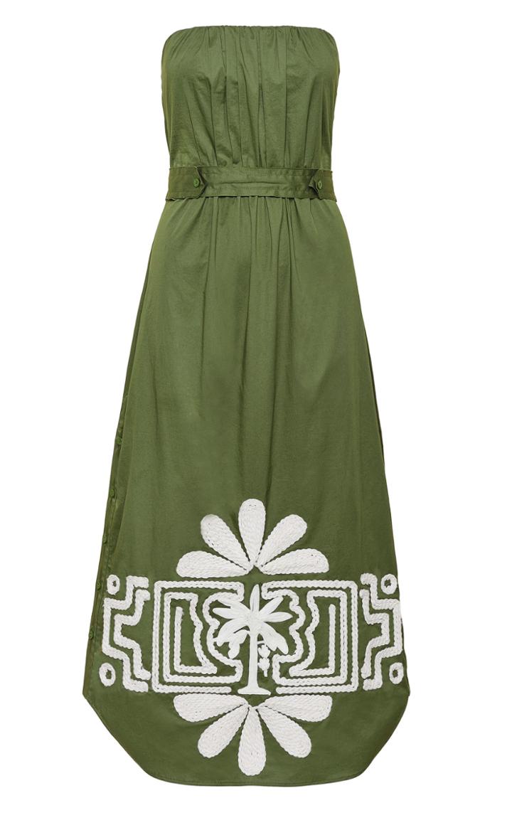 Moda Operandi Johanna Ortiz Persistent Myth Embroidered Gabardine Dress