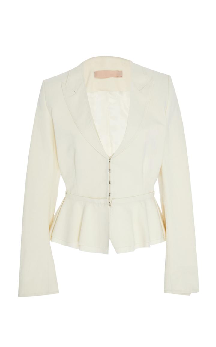 Brock Collection Orazio Cotton Peplum Jacket