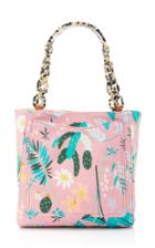 Edie Parker Botanical Print Jacquard Mini Tote Bag