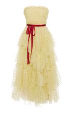 Red Valentino Glitter Dot Tulle Dress