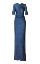 Moda Operandi Alejandra Alonso Rojas Ruched Silk Dress