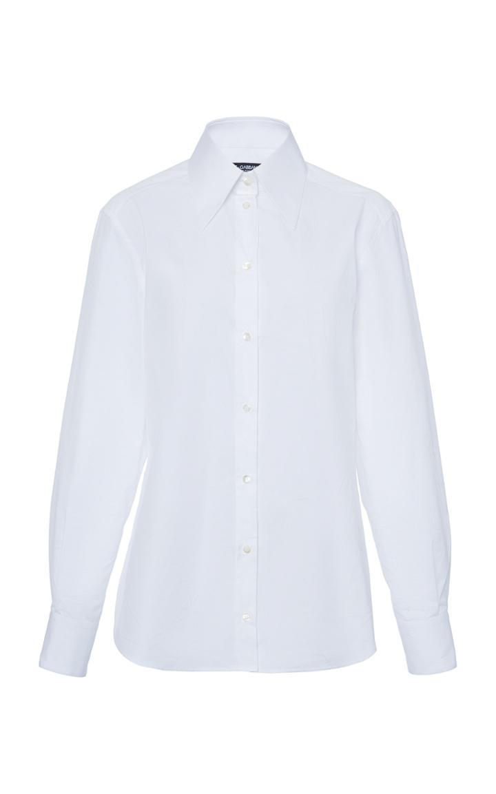 Moda Operandi Dolce & Gabbana Bishop-sleeve Poplin Top