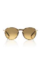Garrett Leight Horizon 48 Tortoiseshell Acetate Round-frame Sunglasses
