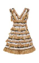Moda Operandi Dolce & Gabbana Fringed Cotton-blend Dress Size: 38
