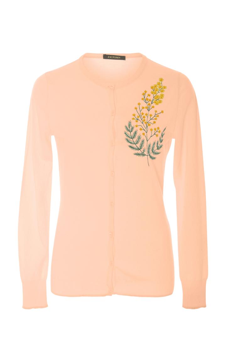 Zac Posen Cashmere Silk Cardigan