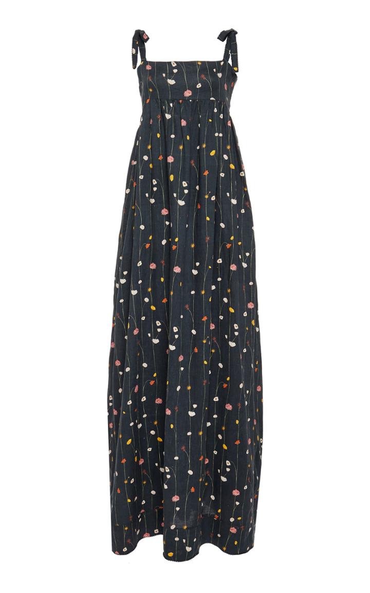 Moda Operandi Agua By Agua Bendita Pomelo Enredadera Midi Dress Size: Xs