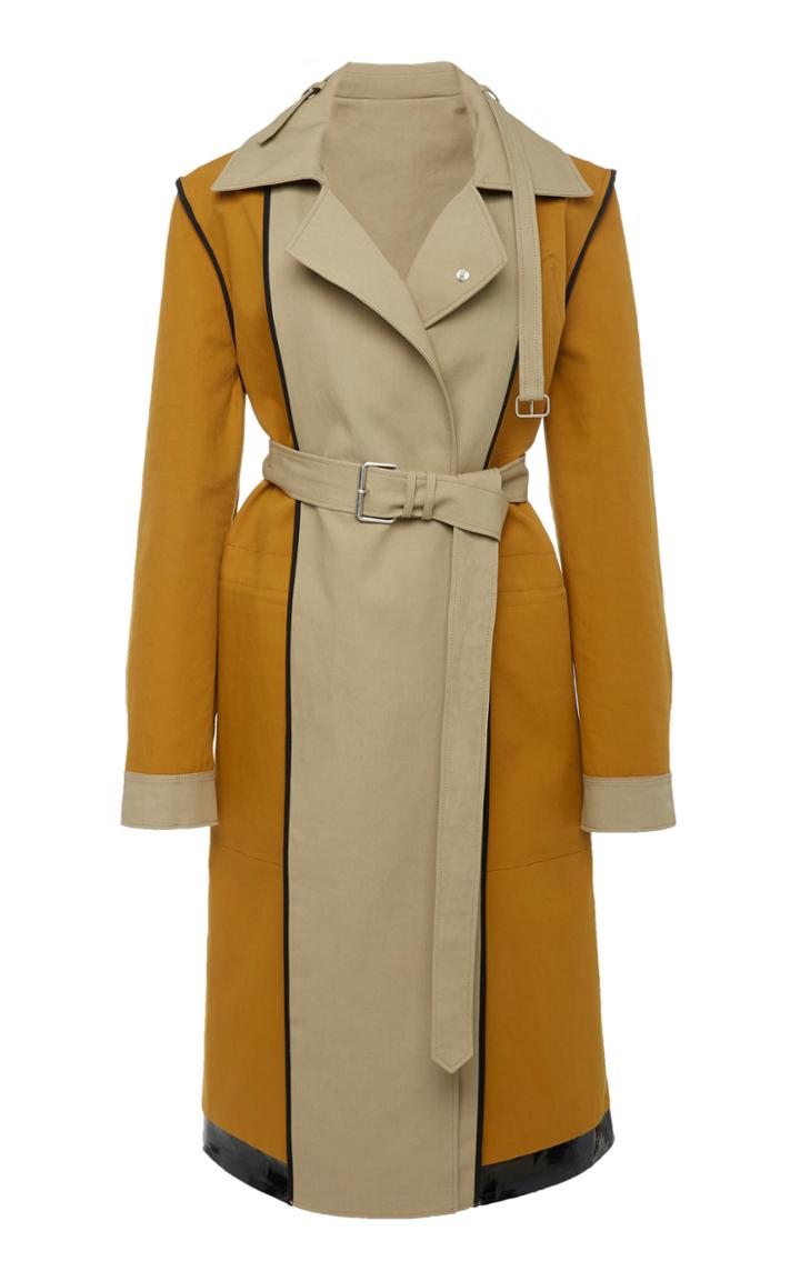 Proenza Schouler Two-tone Reversible Cotton-gabardine Trench Coat