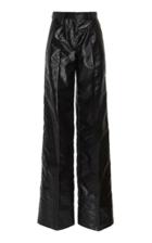 Olivier Theyskens Teoni Wide-leg Waxed Twill Pants