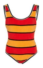 Solid & Striped Anne Marie Striped Terry Cloth Swimsuit