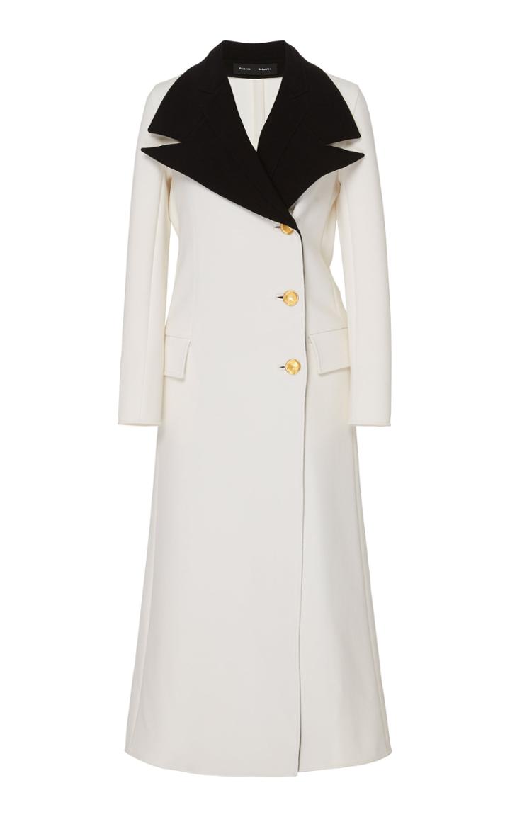 Proenza Schouler Double Lapel Wool-blend Coat