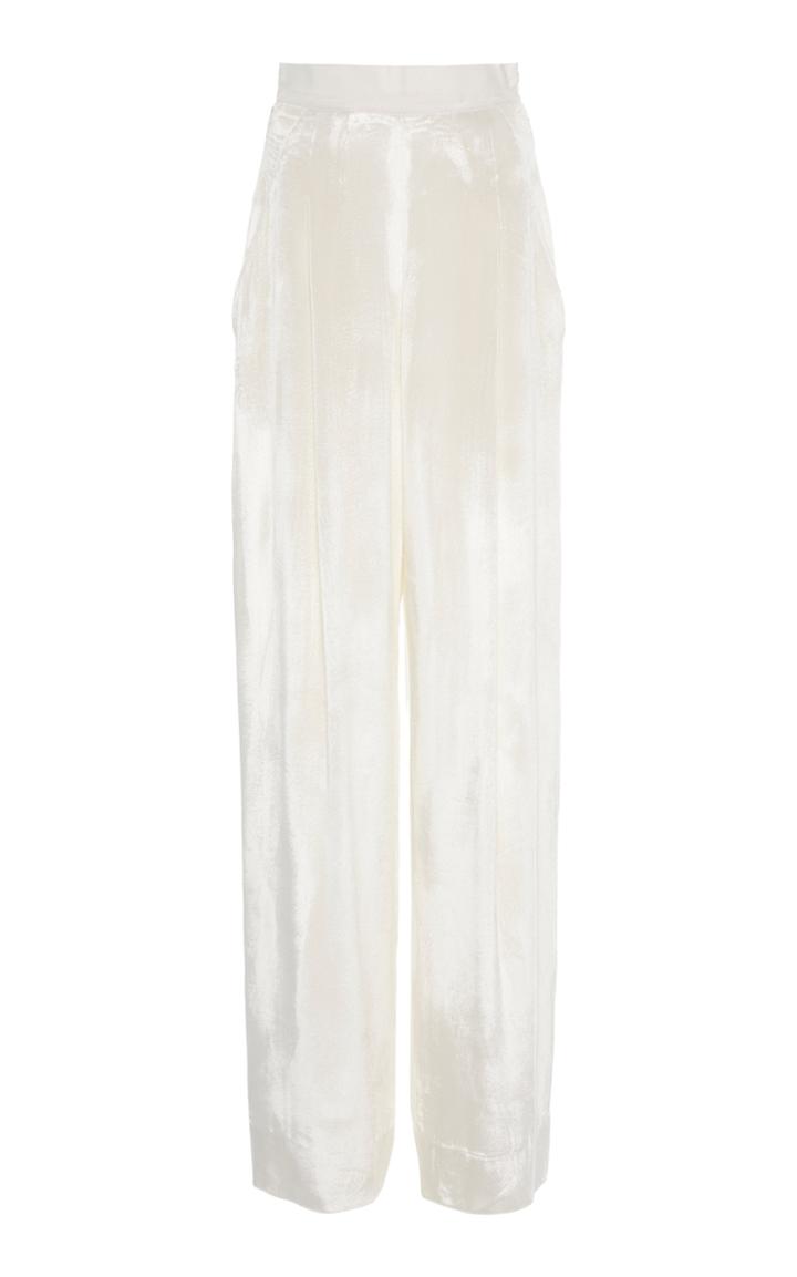 Unttld Selene Pleated Velvet Pants