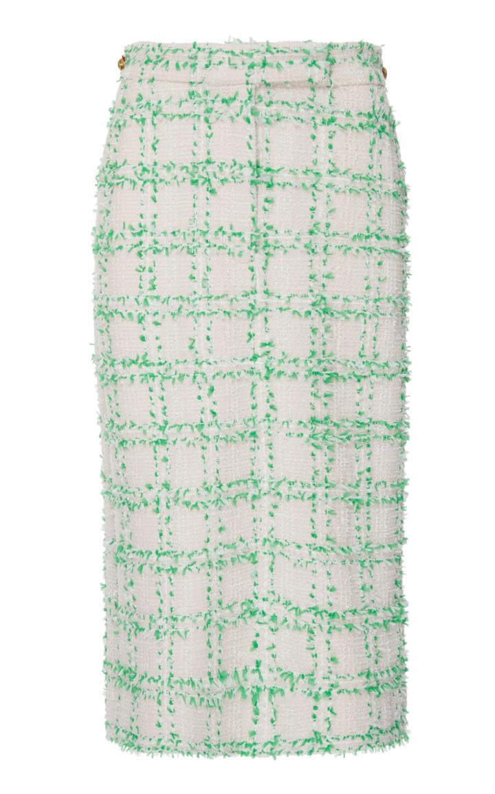 Thom Browne Plaid Tweed Knee-length Skirt