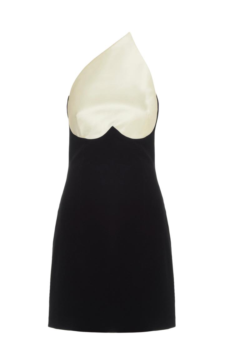 George Keburia Heart Detail Velvet Mini Dress