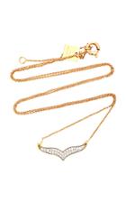 Ginette Ny Wise Diamond And 18k Rose Gold Necklace