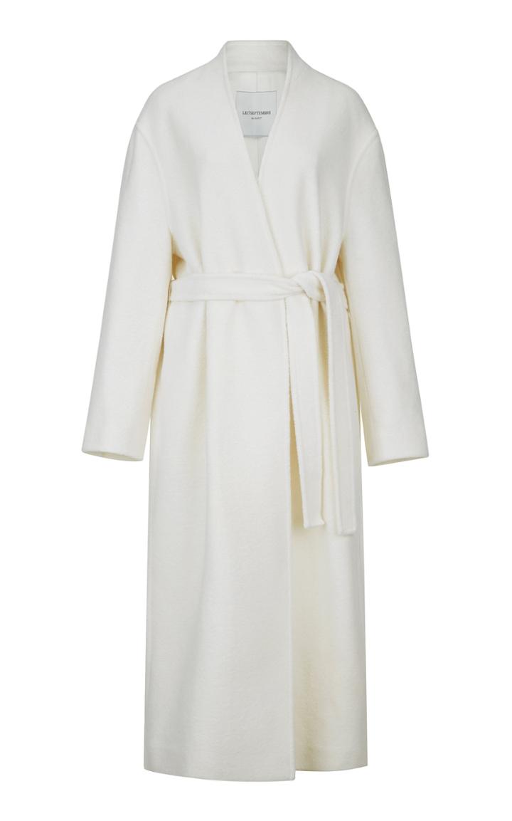 Le17 Septembre Belted Wool-blend Coat