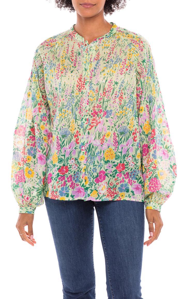 Moda Operandi Banjanan Ella Floral Cotton Shirt