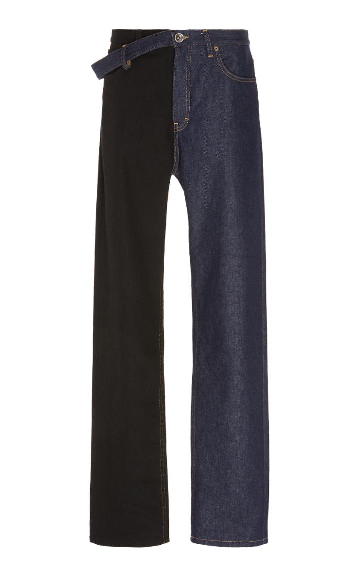 Maison Margiela Two-tone Straight-leg Jeans