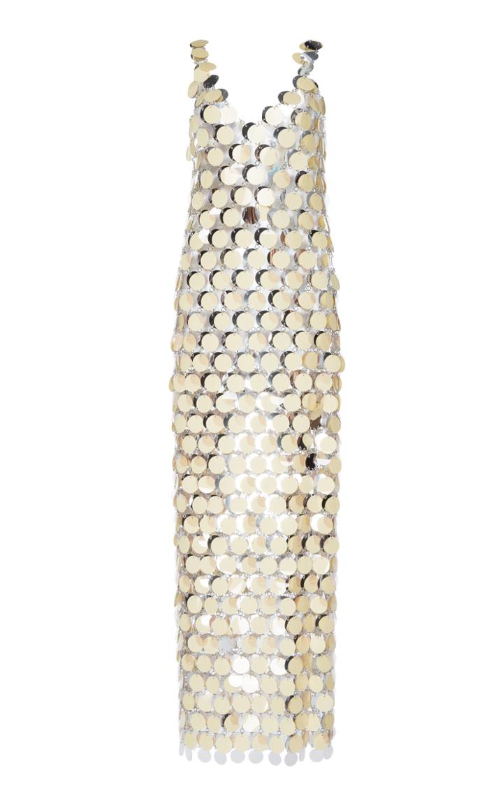 Paco Rabanne Gold Disc Link Dress