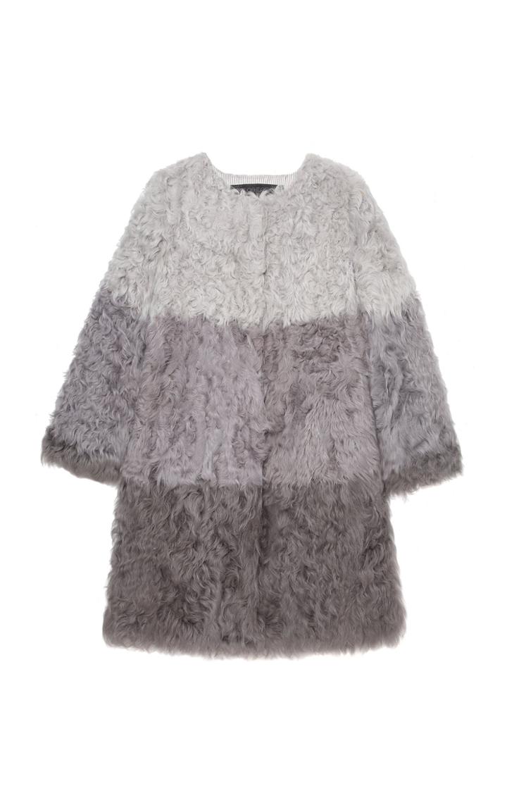 Pologeorgis The Cascade Lamb Collarless Coat