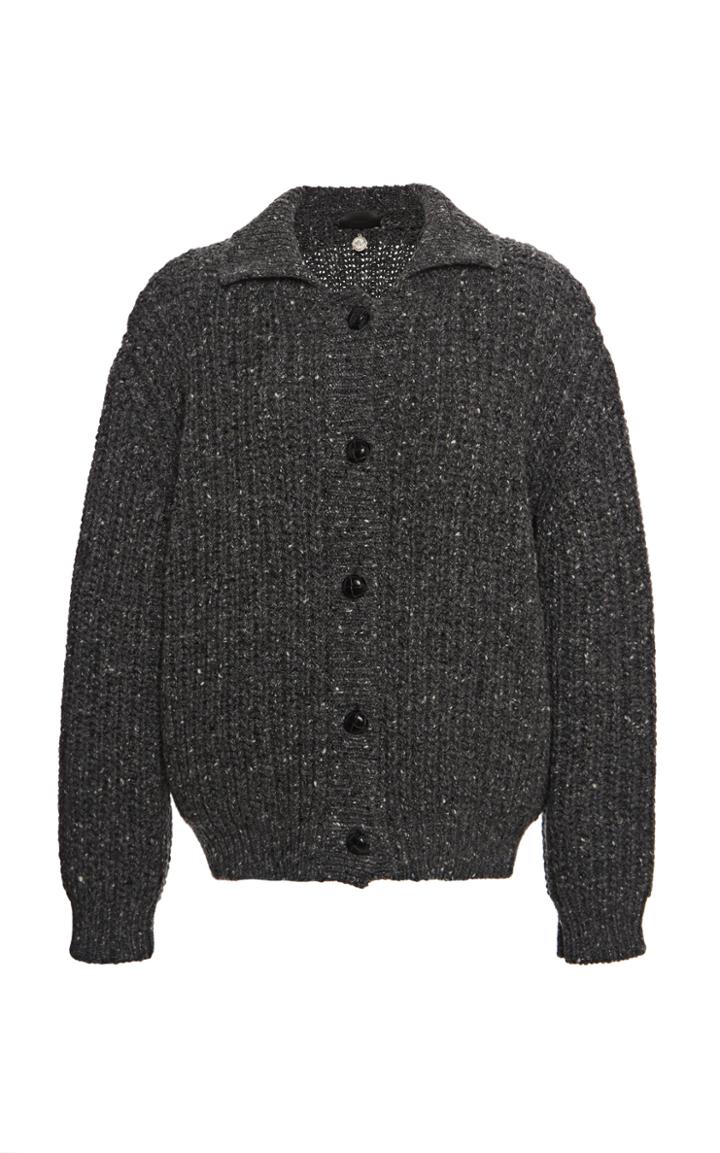 Moda Operandi Alanui Fancy Ribbed-knit Wool-cashmere Cardigan
