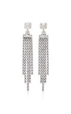 Isabel Marant Holly Silver-tone Crystal Drop Earrings