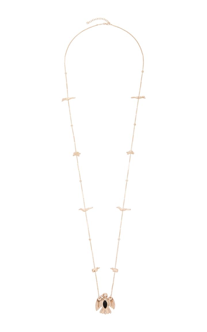Jacquie Aiche 14k Rose Gold And Diamond Necklace