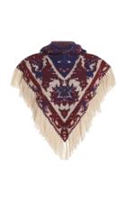 Moda Operandi Paco Rabanne Fringed Jacquard Capelet
