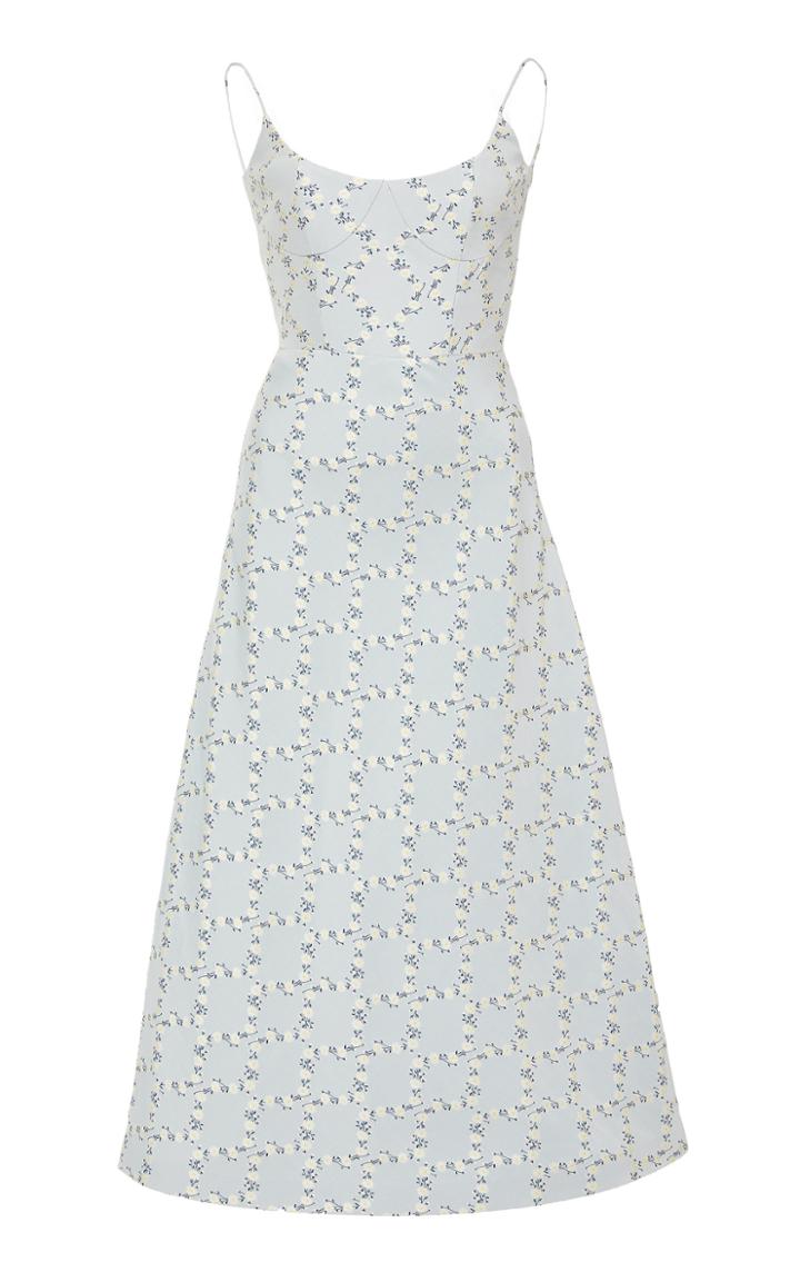 Markarian Elinor Floral Cotton-blend Corset Dress