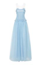 Rodarte Strapless Tulle Drop Waist Gown