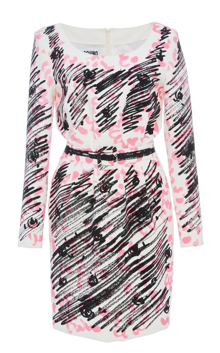 Moschino Printed Crepe Dress