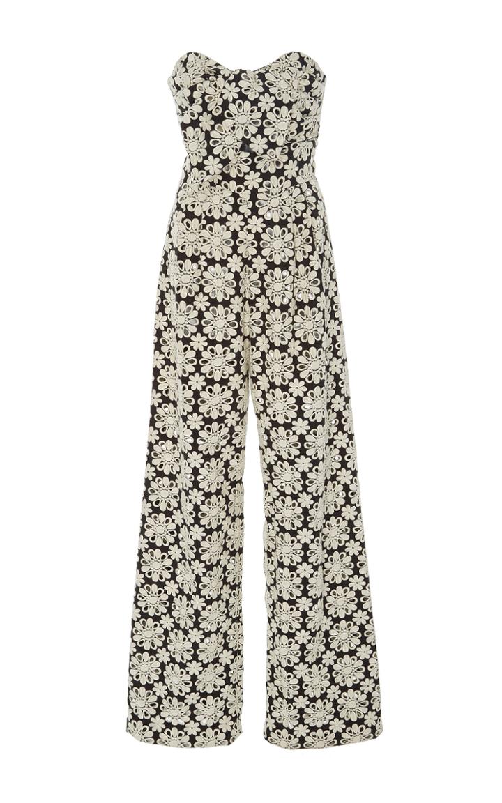 Johanna Ortiz M'o Exclusive Water Lily Strapless Jumpsuit