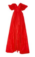 Carolina Herrera Off-the-shoulder Silk Gown