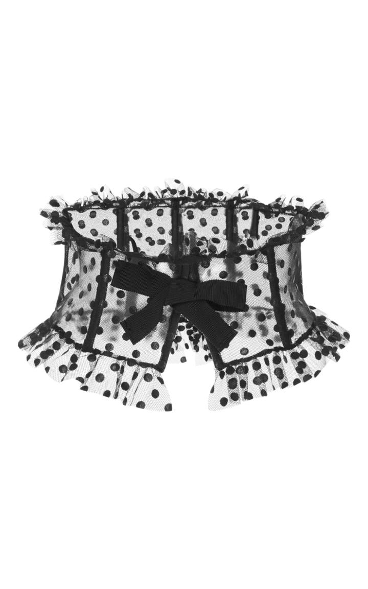 Giambattista Valli Polka Dot Bow Detail Corset