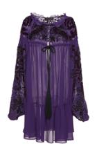 Dundas Embroidered Chiffon Mini Dress