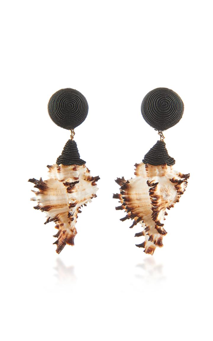 Rebecca De Ravenel Ophelia Black Earrings