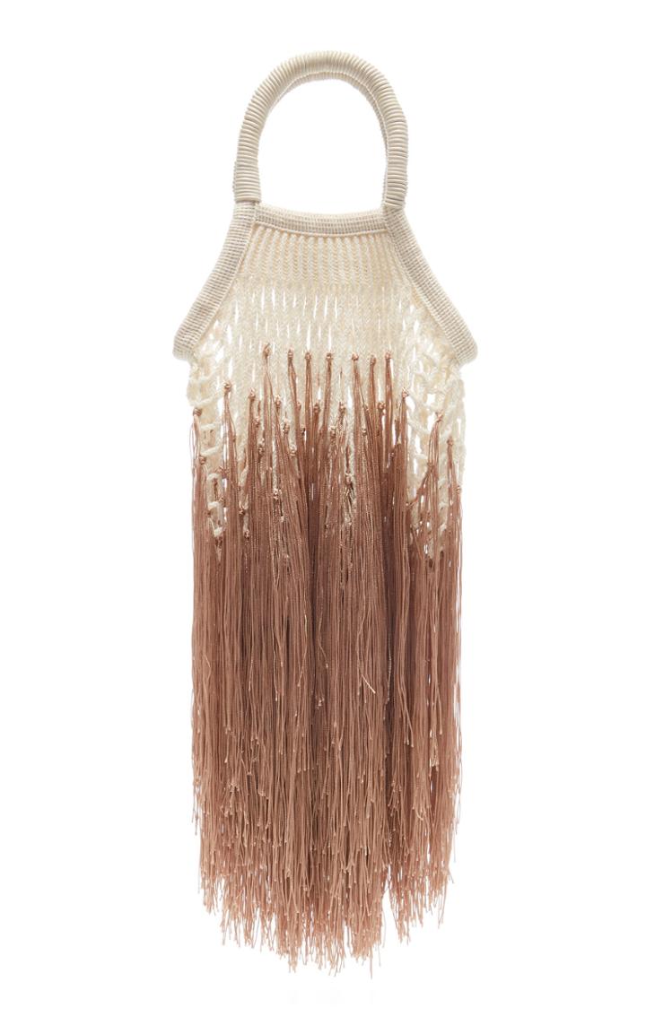 Petit Kouraj Mini Ombre Fringed Cotton Bag