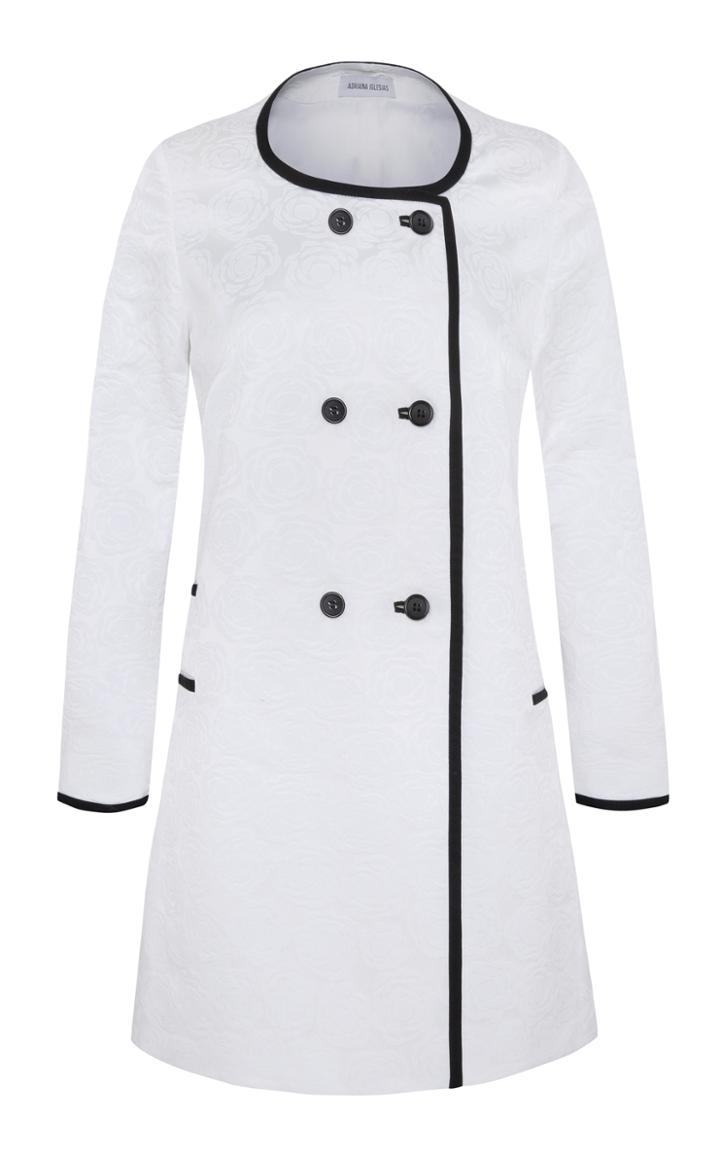 Adriana Iglesias Cannes Jacquard Coat