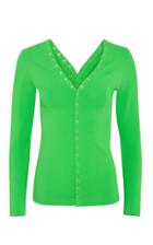 Moda Operandi Molly Goddard Lenore V-neck Cotton-blend Cardigan