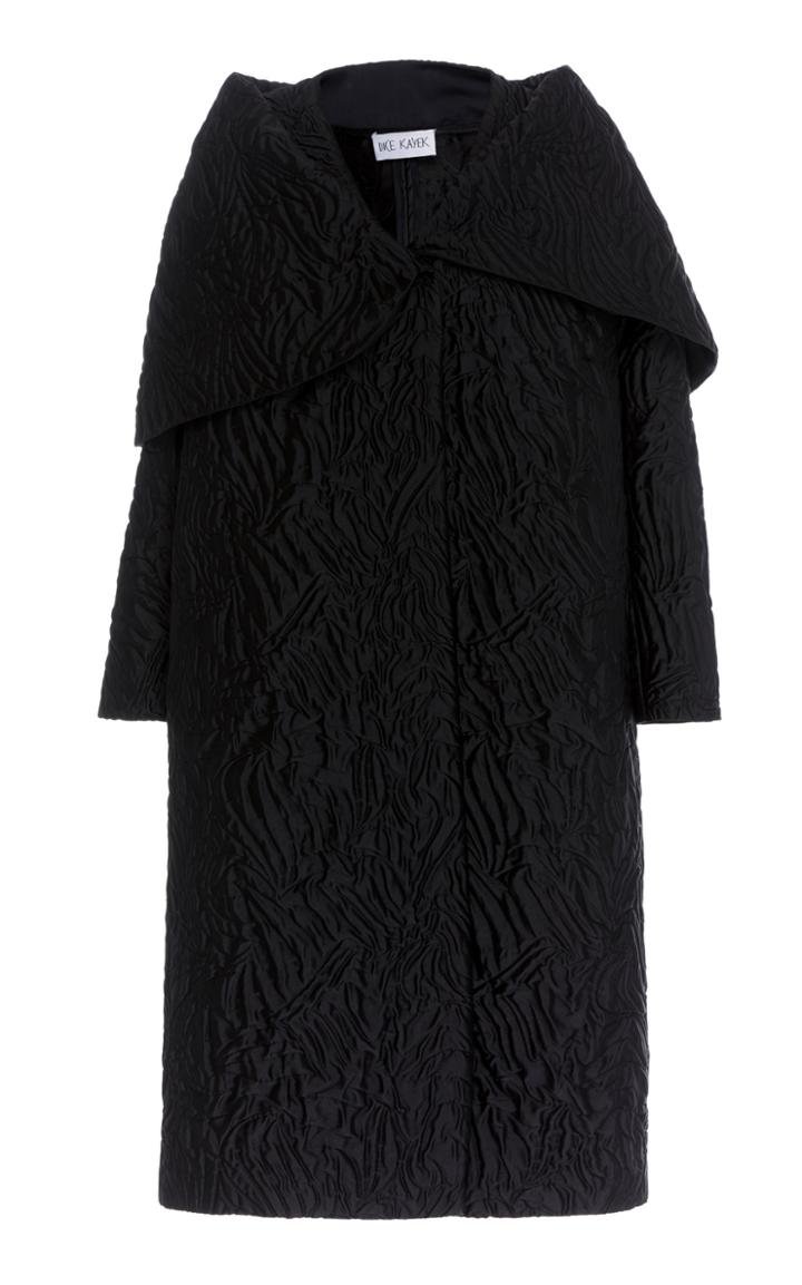 Dice Kayek Silk Cloque Overcoat