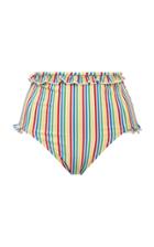 Solid & Striped The Leslie Ruffled High Waist Bikini Botom