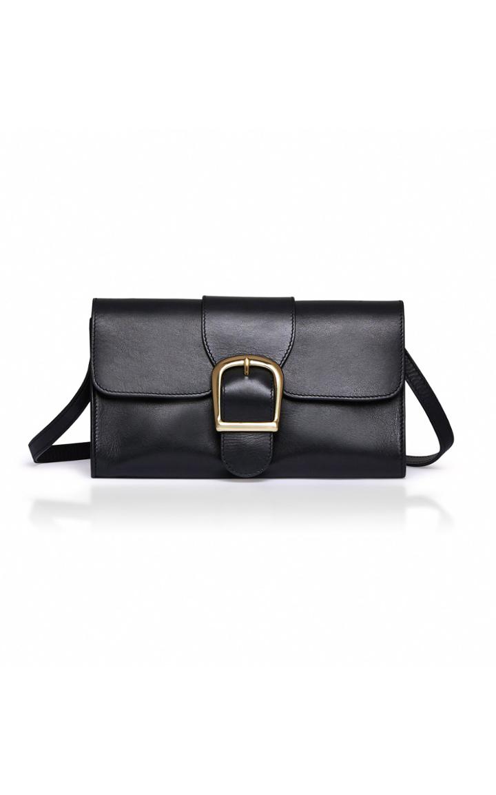Rylan Fold-over Leather Shoulder Bag