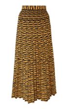 Proenza Schouler Pleated Animal-print Jacquard Midi Skirt