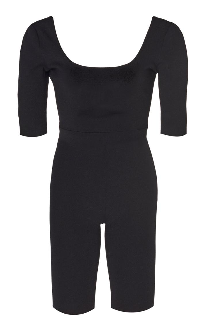 Zeynep Aray Ballerina Knit Short Cat Suit