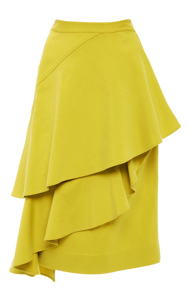 Marissa Webb Dom Ruffled Stretch Skirt