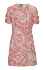 Dolce & Gabbana Embellished Floral Brocade Mini Dress