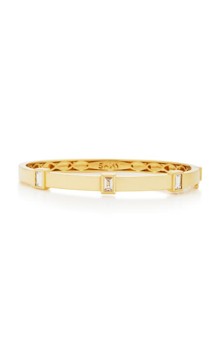 Shay Triple Bezel Baguette Diamond Bangle