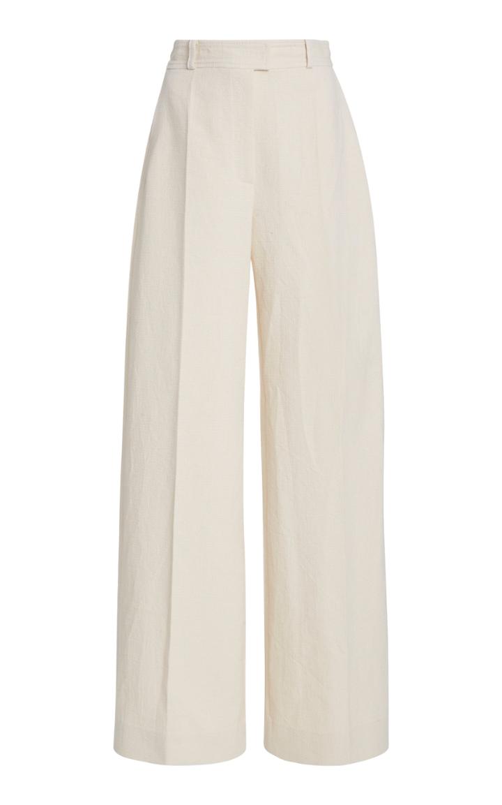 Martin Grant Wide-leg Cotton-blend Trousers