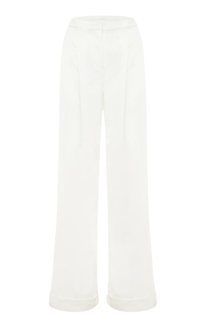 Bianca Spender Wide Cuff Pleated Pant